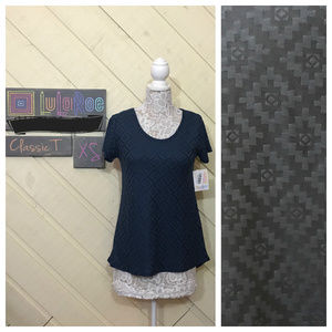 NWT LuLaRoe XS Blue Classic Tee